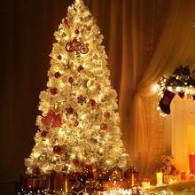 Árbol de Navidad Artificial de 1.8m con 250 Luces LED y Base Metálica, para Hogar y Oficina - Tipo de Enchufe B USA (110-127V) - Ver 2