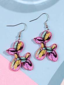 1 Pair Fashionable Carnival Parade Balloon Dog Earrings, Personalized Jewelry Gift For Women, Suitable For Daily Wear - Multicolor - View 4