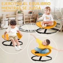 Gaming ChairsJUHANI Silla Giratoria Infantil Silla Giratoria Sensorial para s con Autismo y TDAH Silla giratoria Sensorial Antideslizante para Sentarse y Entrenar la Coordinación Corporal Naranja - naranja - Ver 5