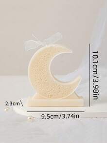 1支月亮星星香氛蜡烛，月亮星星图案设计，硅胶蜡烛模具，适合家居装饰、香薰和DIY，是圣诞节和节日装饰的完美之选。 - 彩色 - 查看 8