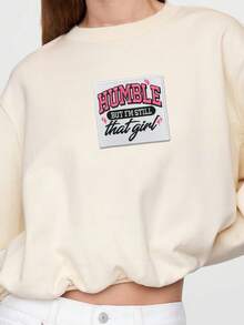 1件 Humble But I'm Still That Girl 刺繡貼布 粉色字母熨燙縫製貼花徽章，適用於衣服、包包、帽子 - HUMBLE - 查看 4
