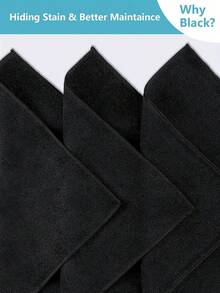 20pcs/Set Microfiber Kitchen Towels, Black And Light Gray Cleaning Cloths, Highly Absorbent, Soft, Stain Removal, Suitable For Cleaning Glass, Cooking Surfaces, Pots, Faucets, Range Hoods, Cars, Kitchen, Bathroom, Home Supplies - Multicolor - View 4