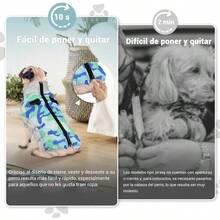 Chaleco para Perro Ropa de Invierno para Mascotas Chaqueta Térmica Impermeable y Resistente al Viento para Clima Frío para Perros Pequeños y Medianos - Camuflajeazul - Ver 4