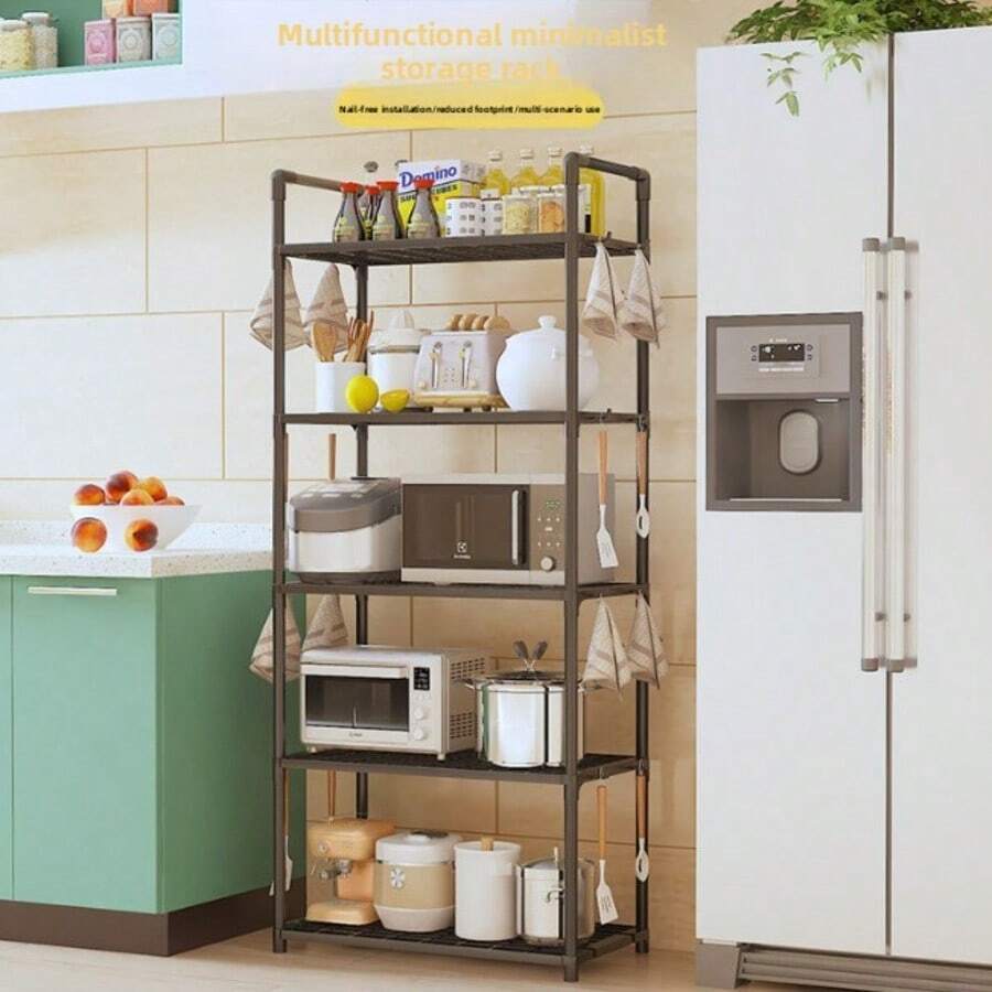 1 chiếc kệ đứng để bàn 1-5 tầng, giá đựng gia vị nhà bếp, kệ đựng đồ gia dụng. - Nhiều màu - Xem 1