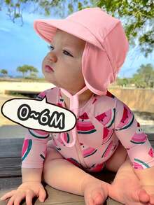 1件婴儿UPF 50+速干连帽防晒斗篷，轻便透气沙滩帽，适合户外游泳、徒步旅行和夏季活动 - 1PC - 查看 10