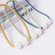 2/4pcs Curtain Tiebacks, For Securing Curtains, Furniture Decoration, Curtain Ties, Used In Bedrooms, Living Rooms, And Offices. - 香檳金 - 查看 5