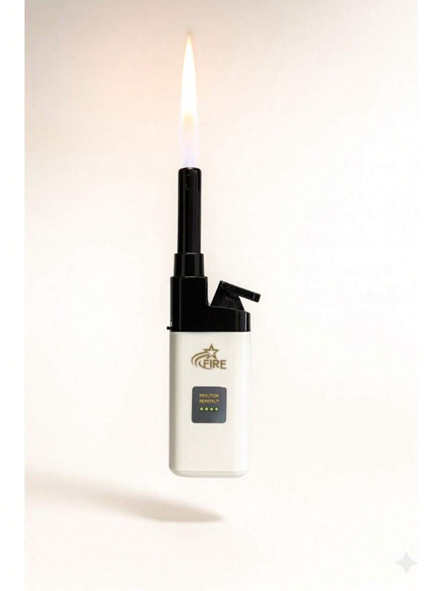 FIRE Rechargeable Torch Lighter – Extended Nozzle, Colorful EZREACH Style - 1 UNIDAD BLANCA - Ver 1