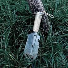 PACOONE Stainless Steel Multi-Function Camping Shovel, Outdoor Hiking Digging Stainless Steel Picnic Trowel - Multicolor - View 4