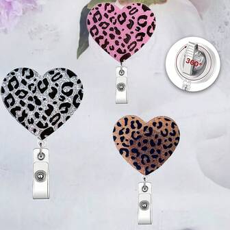 1 יחידות מחזיק תג זיהוי הדפס נמר מגניב עם סליל תג נשלף, קליפס תג מבריק עם קליפס מסתובב, אביזר תג עבודה של עוזר רפואי, מחזיק תעודת זהות עבודה של מורה לאחות, שרוול סיעודי קליפס, מתאים לרופאים, אחיות, מטפלים, מורים, בני נוער, עובדי משרד, מתמחים, מתנה משרדית ליום האחיות