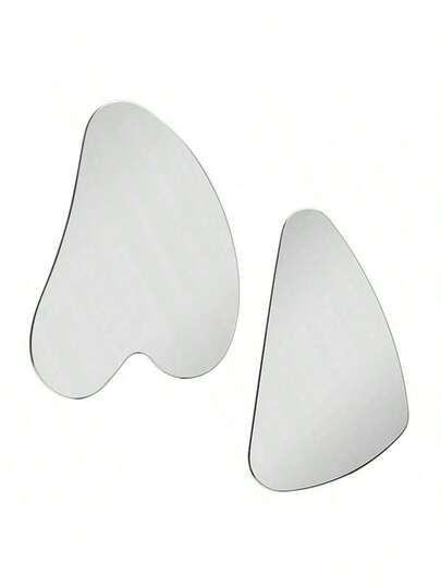 不锈钢刮痧板，心形面部淋巴按摩刮痧工具，面部颈部拔罐美容按摩板，美容，护肤产品，水疗，自我护理，护肤工具，面部护理，美容师用品，按摩，面部按摩工具，面部滚轮