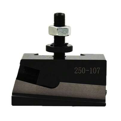 Universal Parting Blade Holder CNC Lathe Quick Change AXA 250-107, Universal Parting Blade Holder, Horizontal Blade, Tool Bit Capacity Of Up To 1/2