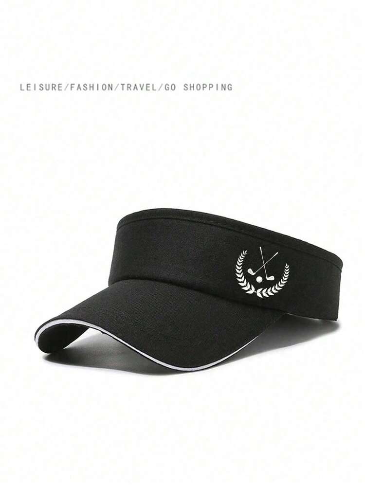 Hat, Outdoor Casual Style, Unisex Fashion, Golf Print, Wide Brim, Golf Cap, Sports Cap, Summer Marathon Baseball Cap, Casual Sun Hat, Minimalist Style, Suitable For Travel And Outdoor Activities. Best Gift For Golfers, Birthday And Holiday Gifts. - Multicolor - View 13