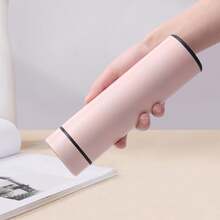 500毫升双层不锈钢真空保温水瓶，智能温度显示，适合居家及户外使用，保温/保冷，是节日和开学季的理想礼物 - 粉色 - 查看 8