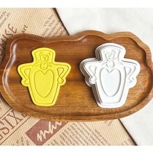 1/4件装华纳兄弟汤姆和杰瑞饼干模具，卡通人物粘土饼干烘焙工具，按压式饼干模具 - 彩色 - 查看 14