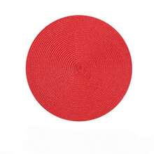 1pc/4pcs/6pcs 38cm Color Dining Mat, Round Woven Dining Mat, Light Colored Dining Table Mat, Round Dining Table Mat, Sage Green Dining Table Mat, Suitable For Circular Dining Tables, Kitchens, Birthday Parties, Wedding Parties, Holiday Themed Parties - Multicolor - View 14
