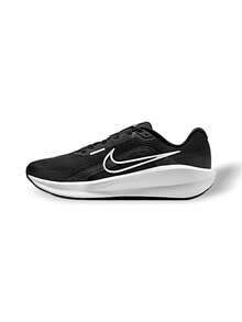 Nike Downshifter 13 男士跑步鞋 透气吸汗 多功能 纯色 Logo 弹性好 易洗 运动户外跑步 日常上学 黑白配色 FD6454-001 - 黑色/白色 - 查看 1