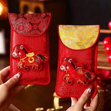 2026 Money Envelopes Year Of The Horse Red Cash Envelopes Chinese Spring Festival Hongbao Traditional Lucky Money Packets Money Pouch - Multicolor - View 2