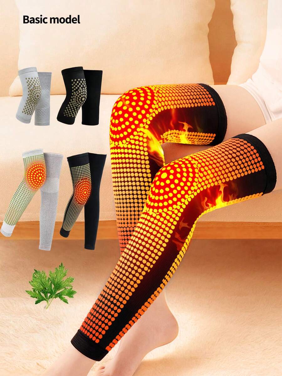 腿套，腿部压缩套，及膝保暖腿套，冬季保暖自发热护膝长款压缩套男女通用保暖支撑棉质腿套护膝防寒护具
