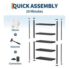 Estantería de acero de 3 niveles, 36 pulgadas de ancho x 16 pulgadas de profundidad x 36 pulgadas de alto, estante de almacenamiento de acero ajustable con estantes de metal, capacidad de 770 libras