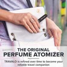 Travalo Classic HD Perfume Atomizer - Leak-Proof And TSA Approved For Air Travel - Reusable, Airtight, Easy-Fill Mini Pump Sprayer - Lightweight, Elegant Design W_Volume Window - Black 017oz - MàuA - Xem 7