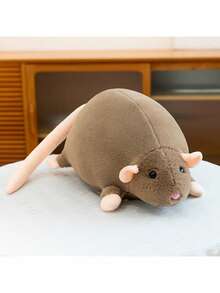 Jolie poupée de souris en peluche réaliste, peluche douce, décoration de bureau, décoration de fête et d'événement, accessoire de farce, cadeau amusant pour enfants et adultes, cadeau d'anniversaire, idéal pour les farces d'Halloween, peluche adorable convenant à diverses occasions - Multicolore - Voir 15