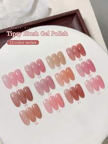 XEIJAYI Bộ 12 màu sơn móng tay dạng gel màu hồng nude trong suốt, sơn móng tay UV LED cho hiệu ứng móng tay bền lâu chỉ trong vài phút. - Nhiều màu - Xem 8