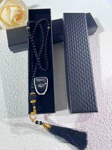 Elegant Gift Set: Mini Ring Counter + 99pcs Pearl Tassel, 99pcs Faux Pearl Muslim Prayer Beads, Electronic Ring Counter With LED Night Vision, Compact Design, Portable, Multiple Colors Available, Practical And Stylish, LED Night Vision Display, Suitable For Prayer Counting, Business Counting, Home Use, Holiday Gifts, Etc. - Multicolor - View 14