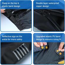 VASA NAMA Cubrezapatos Impermeable, Cubierta del Zapato con Bandas Reflectantes para Hombres Mujeres, Protector de Zapatos Reutilizable para Motocicleta y Ciclio con Suela Antideizante - G - Ver 7