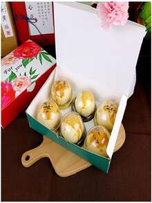 10个透明塑料蛋糕盒，带翻盖 - 透明甜点容器，适用于纸杯蛋糕、糕点和烘焙食品 - 非常适合婚礼、派对和节日庆典（春节、情人节、婚礼、生日、主题派对、送礼） - 耐用时尚的包装用品，蛋糕装饰用品 - 彩色 - 查看 5