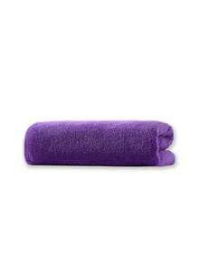 柔软吸水不掉毛珊瑚绒毛巾套装（轻薄），方便居家、情侣使用，可擦头发、洗脸、沐浴。可选尺寸：34 英寸 x 75 英寸手巾、70 英寸 x 140 英寸浴巾、40 英寸 x 80 英寸大手巾或 90 英寸 x 170 英寸大浴巾，适用于美容院、酒店运动、家居必需品、毛巾、护肤等场合。 - 紫色 - 查看 9