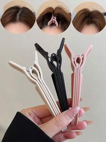 3pcs Minimalist Matte High Crown Volumizing Hair Styling Clips, Root Lift Clamps, Seamless Duck Bill Hair Clips, Bangs Hair Clips ,Hair Styling Kit ,Hair Tool Kit