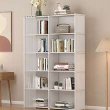 Senmeo Dual-Row 5-Tier Wardrobe Closet – Spacious, Sturdy, And Easy-To-Assemble Clothes Organizer For BedroomStorage Bins Back To School Travel Essentials Room Decor,Home Decor,Bedroom Decor Storage Organization And Storage Puppy Keep Dress Shorts Phone Case Bikini Summer Dresses For Women Skirt Summer Dress Dresses Nails Jeans Tops White Dress Dresses For Women - 白色 - 查看 6