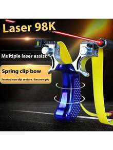 1pc High Precision Outdoor Competition Slingshot, Rubber Band Slingshot (Rubber Band Color Random)