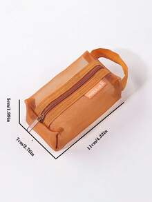 1 小手提包、化妆包、数码包、迷你方形小包、立体网格零钱包、钥匙包、驾驶证、学生证收纳袋 - 彩色 - 查看 13