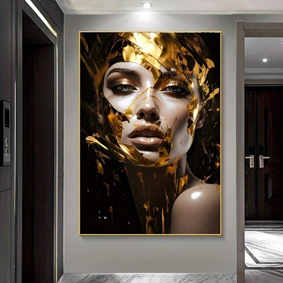 1pc, Frameless Modern Art Poster Canvas Painting Art For Living Room Modern Canvas Poster For Bedroom And Living Room Decoration Paintings No Frame
