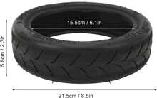 Asixxsix Neumático Scooter Eléctrico, 50\/75-6.1 Neumático de Recambio Scooter Goma Amortiguación Neumático Exterior Scooter Eléctrico, Piezas Scooter Eléctrico, Mayor Agarre y Estabilidad - albaricoque - Ver 7