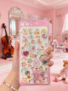 3D Cute Animal Reward Stickers - Elegant And Fresh Design, Perfect For Phone Cases, Notebooks, Crafts, Fun Stickers, Diary Expansion Pages, 3D Embossed Stickers And Graffiti Stickers. - Multicolor - View 16