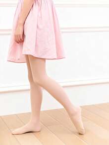 1pc Girls' Extra Elasticity Dance Tights And Breathable Leggings For Spring & Autumn