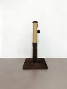 1 Peça Arranhador de Gato com Brinquedo de Bola Pendurado, Base Antiderrapante e Resistente, Material de Sisal Durável, 3 Opções de Cor (Marrom/Branco/Cinza), Adequado para Gatos e Filhotes Domésticos - Mobiliário Essencial para Donos de Gatos, Satisfaz as Necessidades Naturais de Arranhar dos Gatos e Protege Sofás, Carpetes e Móveis em Casa.