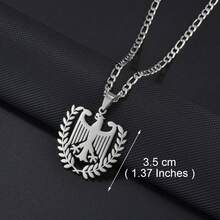 1pc German Eagle Chain Neckalces Stainless Steel Germany Jewelry For Woman Men Girls - Multicolor - View 15