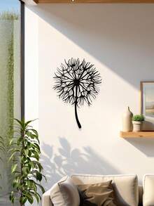 Elegant Minimalist Dandelion Metal Wall Decor - Modern Hollow Design, Suitable For Home And Office Decoration, Great For Living Room, Bedroom, Patio, Kitchen, Etc. - Ideal Housewarming Gift