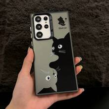 Cartoon Cat Pattern Case For Samsung Galaxy S25 S24 Ultra S22 S23 S21 Plus S20 FE A55 A35 A54 A16 A15, Slim Matte PC Case.Christmas Accessories. - PurpleMT - Xem 7