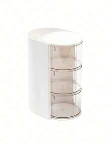 1pc Multi-Layer Rotating Storage Box, Can Be Used To Store Hair Clips, Hair Accessories, Hair Ties, Makeup Sponges, Jewelry, Rings, Dust-Proof Storage - Multicolor - View 16