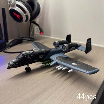 A10 Aircraft Assembly Model - Plastic Model Kit (OPP Bag Packaging) - Plastic Material | Adult Collection/Desktop Decor/Office Desk Decoration Item | Collectible Office Desk Decor/Suitable For Collectors And Holiday Gifts/Suitable For Desktop Display