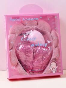 Bộ 4 món băng đô và băng đeo cổ tay phồng mềm mại dùng trong spa, kèm hộp quà tinh tế - Băng đô trang điểm và chăm sóc da dạng mút xốp, món quà dễ thương cho các bữa tiệc và sử dụng hàng ngày. - Nhiều màu - Xem 10