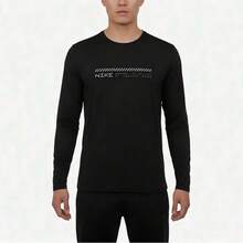 Nike قميص رجالي بأكمام طويلة M NK DF UV MILER WINTERIZED LS، طوق مصنوع من الأقمشة المحبوكة، TIM5967-010 - الأسود - مشاهدة 1