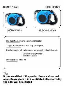BVEOYPET 1Pc 3m 5m Dog Leash For Small Dogs Cat Automatic Retractable Durable Nylon Lead Puppy Outdoor Travel Walking Hiking Traction Rope - Multicolor - View 4