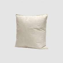 Single Duck Feather Cushion Pad - Soft Plump Insert Filler, Machine Washable, Cotton Casing For Home Sofa Living Room - 圓形的 - 查看 8
