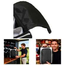 Travel Shoe - Zippered Shoes Storage Bag, Multi - Purpose Shoe Organizer With Handle, Side Accessory Pockets Easy Transport Travel Indoor Outdoor Backyard Driving Range Course