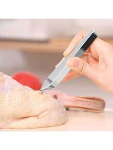 1pc Stainless Steel Fish Bone Tweezers Tongs, Seafood Tongs, BBQ Tools, Salad Tongs - 1 - View 1